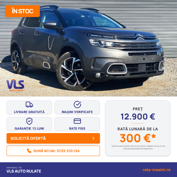 Citroen C5 Aircross 1.5DCI 130CP/TRANSPORT GRATUIT/GARANTIE 12 LUNI/Rate Avans 0 Doar Cu Buletin