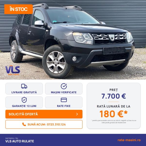 Dacia Duster Prestige 1.5 DCI 110CP/Transport Gratuit/Garantie 12 Luni/Rate Avans 0 Doar Cu Buletin