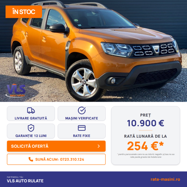 Dacia Duster Prestige 1.5 DCI 110CP/Transport Gratuit/Garantie 12 Luni/Rate Avans 0 Doar Cu Buletin