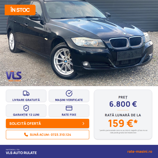 BMW 320D Xdrive 184CP/Transport Gratuit/Garantie 12 Luni/Rate Avans 0 Doar Cu Buletin