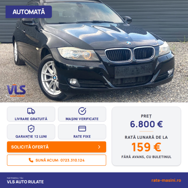 BMW 320D Xdrive 184CP/Transport Gratuit/Garantie 12 Luni/Rate Avans 0 Doar Cu Buletin