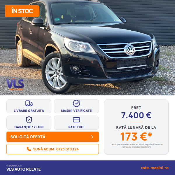 Volkswagen Tiguan 2.0TDI 140CP/Transport Gratuit/Garantie 12 Luni/Rate Avans 0 Doar Cu Buletin