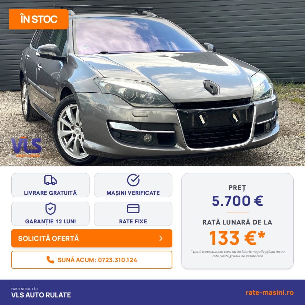 Renault Laguna 2.0dci GT 173CP/Transport Gratuit/Garantie 12 Luni/Rate Avans 0 Doar Cu Buletin