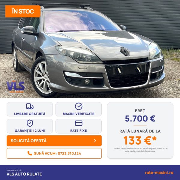 Renault Laguna 2.0dci GT 173CP/Transport Gratuit/Garantie 12 Luni/Rate Avans 0 Doar Cu Buletin