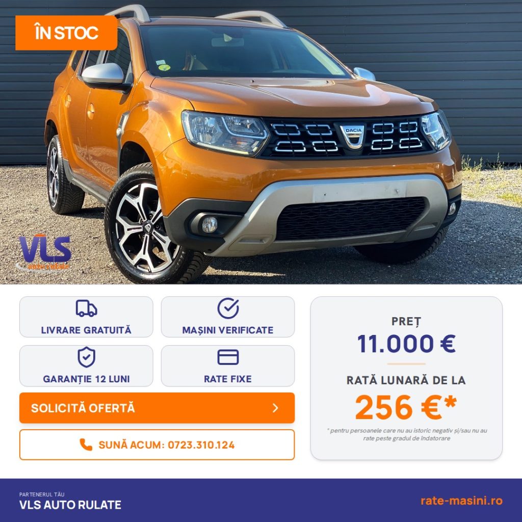 Dacia Duster Prestige 1.5 DCI 110CP/Transport Gratuit/Garantie 12 Luni/Rate Avans 0 Doar Cu Buletin