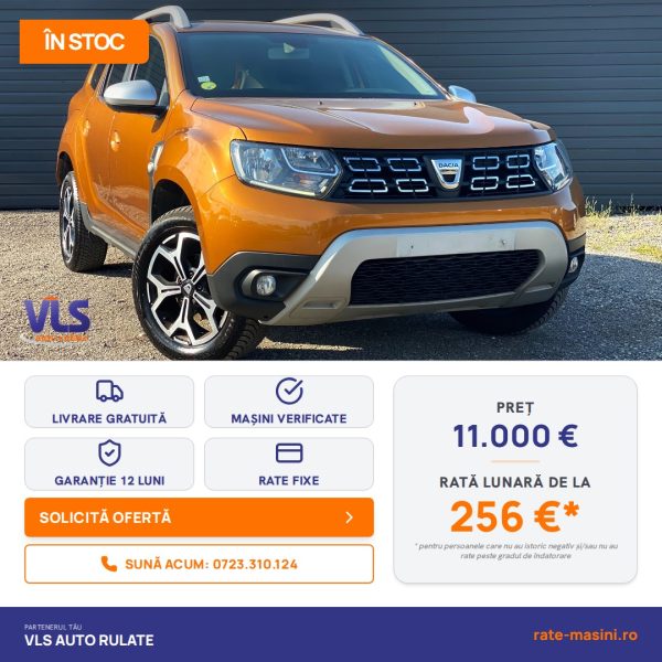 Dacia Duster Prestige 1.5 DCI 110CP/Transport Gratuit/Garantie 12 Luni/Rate Avans 0 Doar Cu Buletin