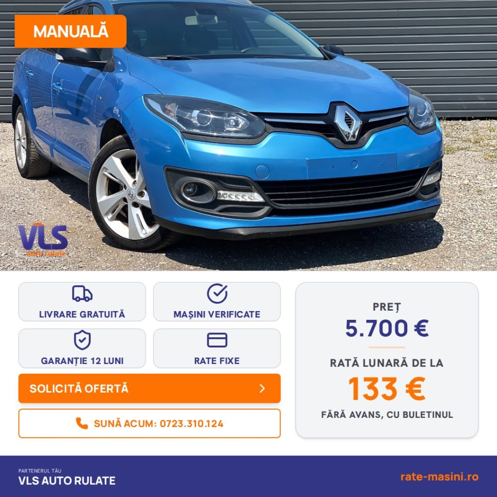 Renault Megane III 1.5DCI 110CP/Transport Gratuit/Garantie 12 Luni/Rate Avans 0 Doar Cu Buletin