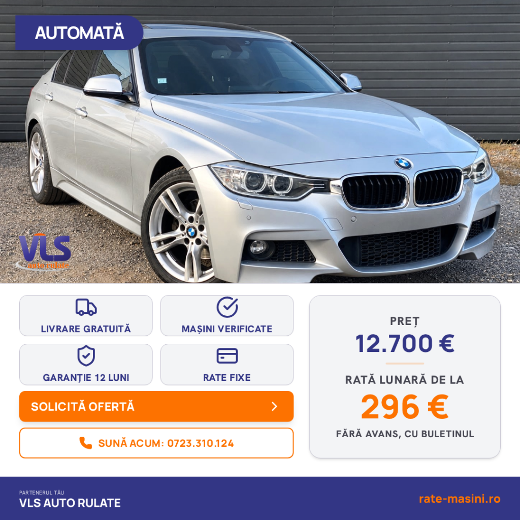 BMW 320D M-pack 184CP/Garantie 12 Luni/Rate Avans 0 Doar Cu Buletin